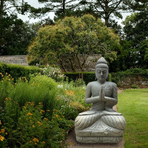 SEATED BUDDHA PRAYING 150 CM A FRONT_500x500